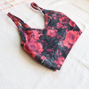 Rose fitted sports bra/tank. Size S/XS